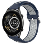 22mm Perforated Breathable Sports Silicone Watch Band, For Xiaomi MI Watch Sport, For Xiaomi Haylou RT2 LS10, For  Xiaomi Haylou RS4 LS12