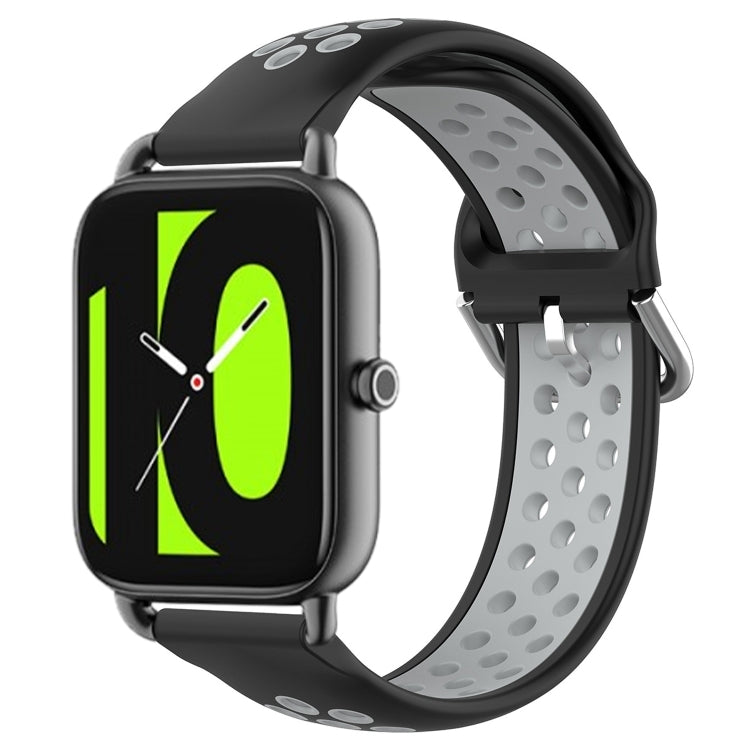 22mm Perforated Breathable Sports Silicone Watch Band, For Xiaomi MI Watch Sport, For Xiaomi Haylou RT2 LS10, For  Xiaomi Haylou RS4 LS12