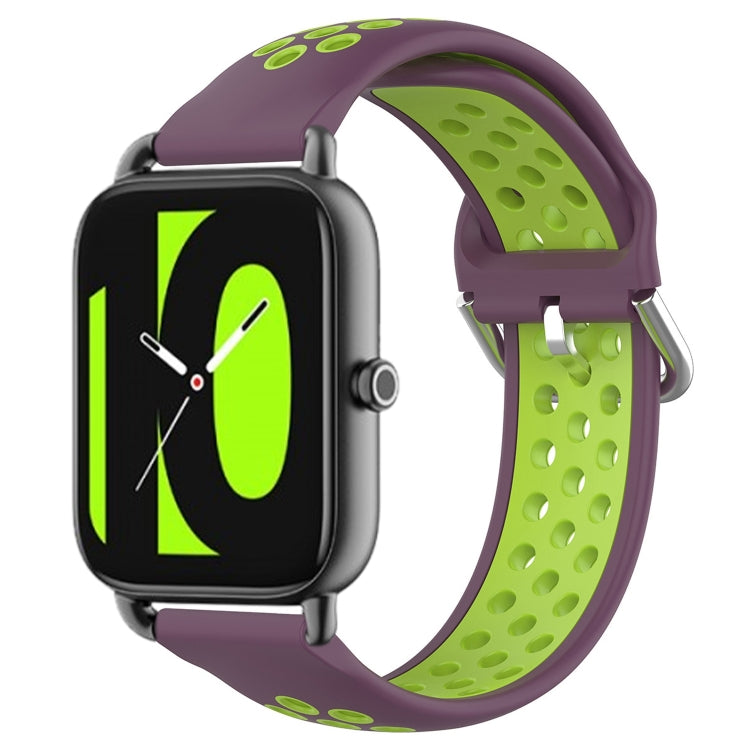 22mm Perforated Breathable Sports Silicone Watch Band, For Xiaomi MI Watch Sport, For Xiaomi Haylou RT2 LS10, For  Xiaomi Haylou RS4 LS12