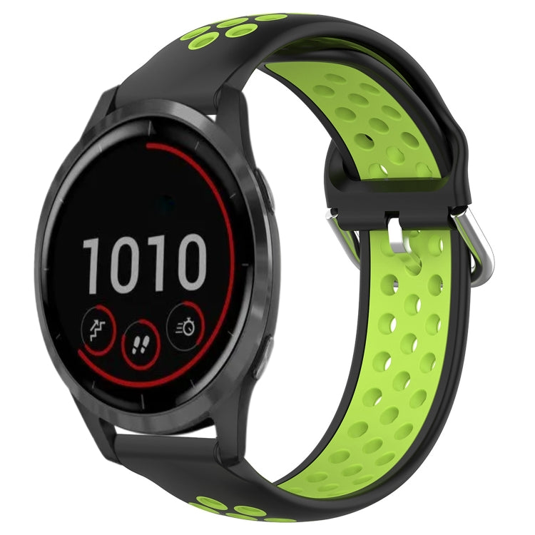 22mm Perforated Breathable Sports Silicone Watch Band, For Garmin Venu 2, For Garmin Vivoactive4, For Garmin Forerunner 265 Music