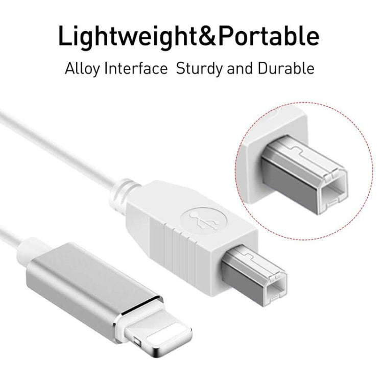 كابل MIDI بطول 1 متر من 8 بن إلى USB-B لأجهزة iPad / iPhone، 8 بن
