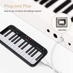 كابل MIDI بطول 1 متر من 8 بن إلى USB-B لأجهزة iPad / iPhone، 8 بن