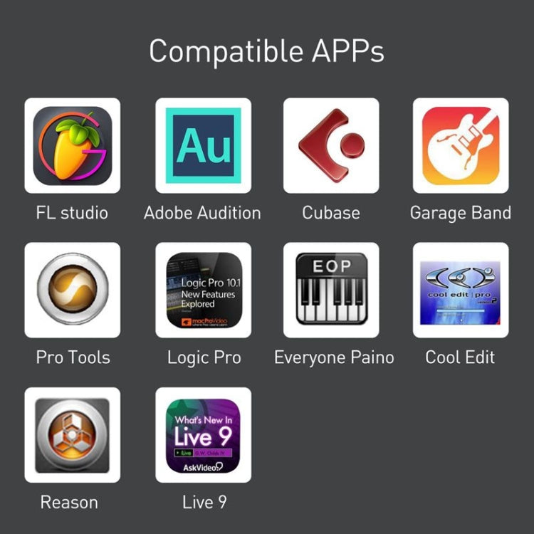 كابل MIDI بطول 1 متر من 8 بن إلى USB-B لأجهزة iPad / iPhone، 8 بن
