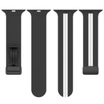 Magnetic Clasp Two-Color Silicone Watch Band, For Apple Watch Ultra 49mm, For Apple Watch Series 8&7 45mm, For Apple Watch Series 8&7 41mm