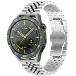 Five Bull Half Round Stainless Steel Watch Band + Strap Removal Tool, For Huawei Watch GT3 SE, For Huawei Watch Buds, For Huawei Watch3 Pro New, For Huawei Watch GT3 Pro 46mm, For Huawei Watch GT Runner, For Huawei Watch GT3 46mm