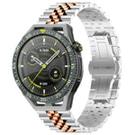 Five Bull Half Round Stainless Steel Watch Band + Strap Removal Tool, For Huawei Watch GT3 SE, For Huawei Watch Buds, For Huawei Watch3 Pro New, For Huawei Watch GT3 Pro 46mm, For Huawei Watch GT Runner, For Huawei Watch GT3 46mm