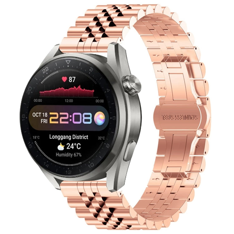 Five Bull Half Round Stainless Steel Watch Band + Strap Removal Tool, For Huawei Watch GT3 SE, For Huawei Watch Buds, For Huawei Watch3 Pro New, For Huawei Watch GT3 Pro 46mm, For Huawei Watch GT Runner, For Huawei Watch GT3 46mm