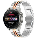 Five Bull Half Round Stainless Steel Watch Band + Strap Removal Tool, For Huawei Watch GT3 SE, For Huawei Watch Buds, For Huawei Watch3 Pro New, For Huawei Watch GT3 Pro 46mm, For Huawei Watch GT Runner, For Huawei Watch GT3 46mm