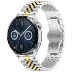Five Bull Half Round Stainless Steel Watch Band + Strap Removal Tool, For Huawei Watch GT3 SE, For Huawei Watch Buds, For Huawei Watch3 Pro New, For Huawei Watch GT3 Pro 46mm, For Huawei Watch GT Runner, For Huawei Watch GT3 46mm