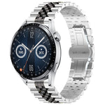 Five Bull Half Round Stainless Steel Watch Band + Strap Removal Tool, For Huawei Watch GT3 SE, For Huawei Watch Buds, For Huawei Watch3 Pro New, For Huawei Watch GT3 Pro 46mm, For Huawei Watch GT Runner, For Huawei Watch GT3 46mm
