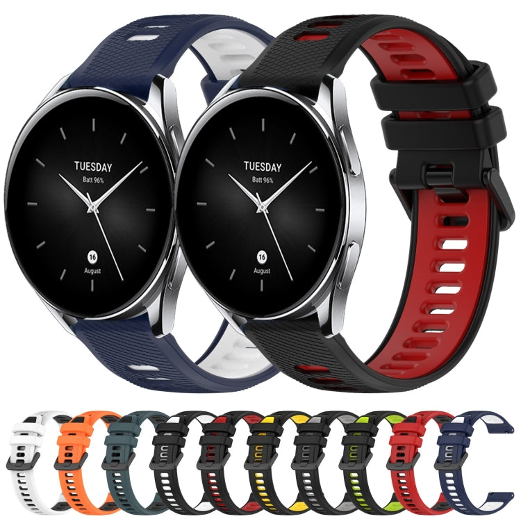 22mm Sports Two-Color Silicone Watch Band, For Xiaomi Haylou RT2 LS10, For  Xiaomi Haylou RS4 LS12