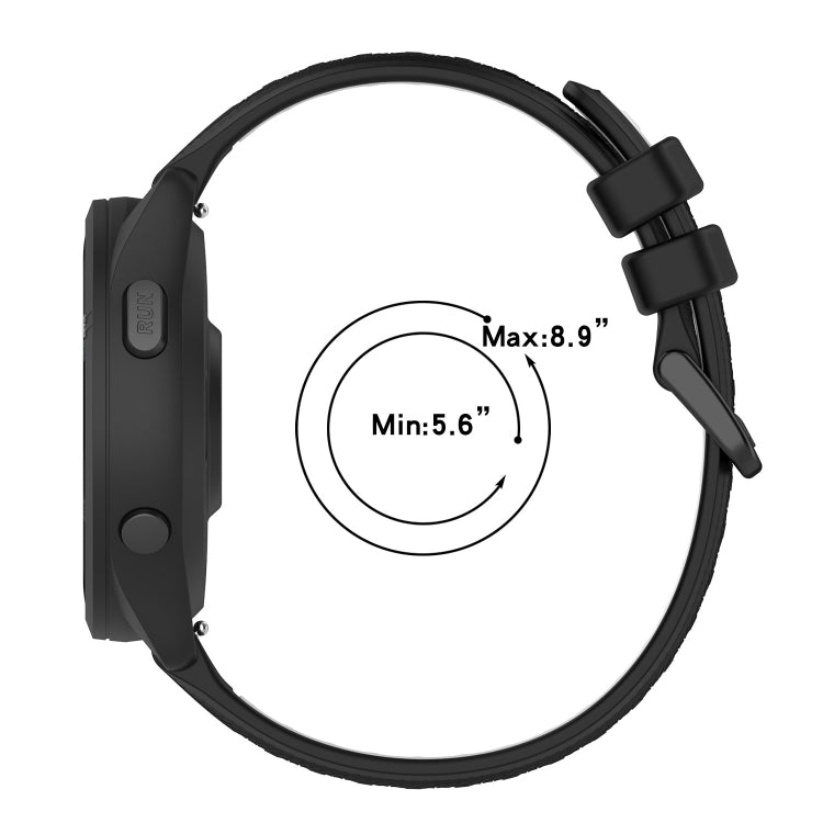 22mm Sports Two-Color Silicone Watch Band, For Garmin Vivoactive 4