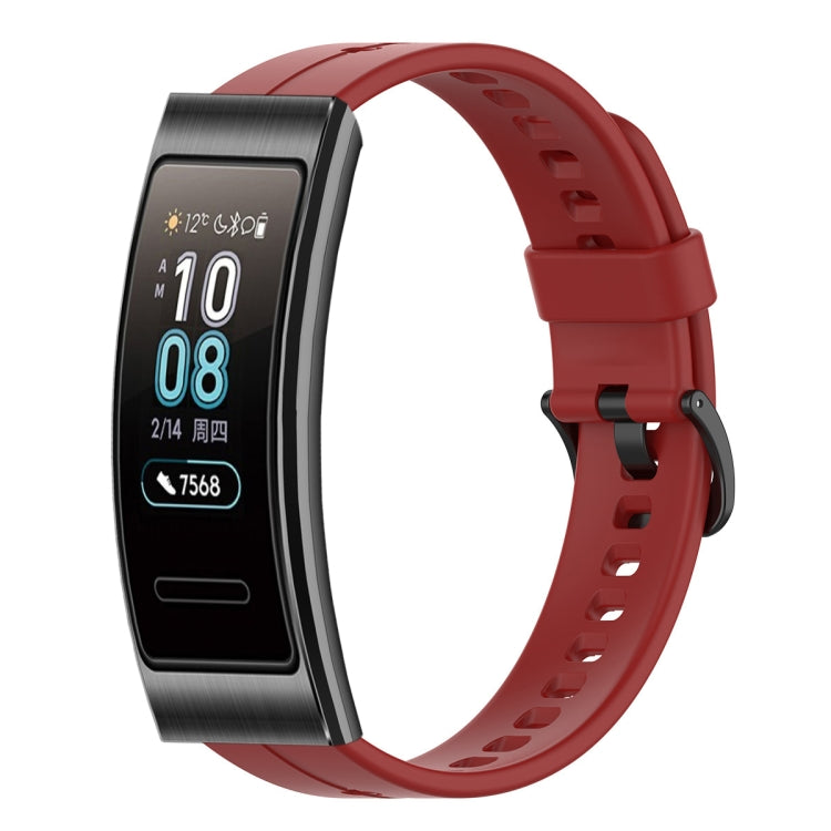 Solid Color Silicone Watch Band, For Huawei Band 7, For Huawei Band 6, For Huawei Band 3