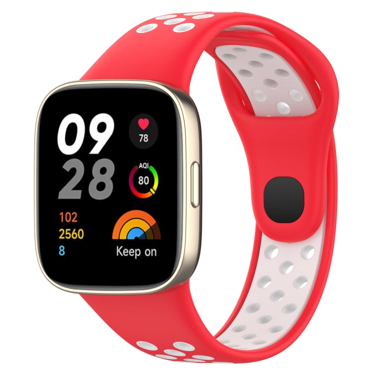 Sports Two-Color Silicone Watch Band, For Redmi Watch 3, For Redmi Watch 3 Lite