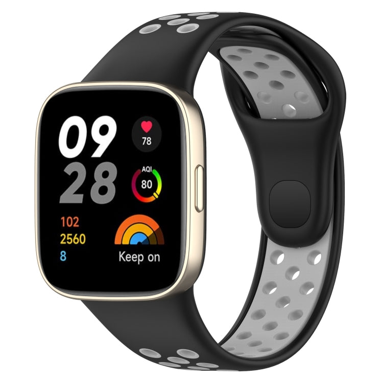 Sports Two-Color Silicone Watch Band, For Redmi Watch 3, For Redmi Watch 3 Lite