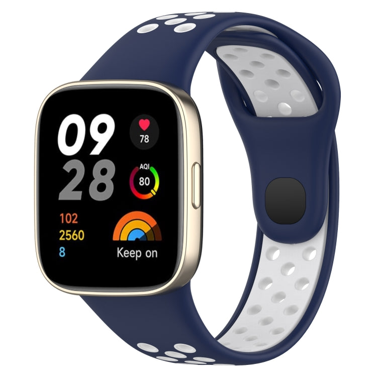 Sports Two-Color Silicone Watch Band, For Redmi Watch 3, For Redmi Watch 3 Lite
