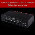 3 Input 3 Output Power Amplifier And Speaker Switcher Speaker Switch Splitter Comparator, B036