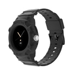 For Google Pixel Watch JUNSUNMAY Integrated TPU Adjustable Elastic Watch Band