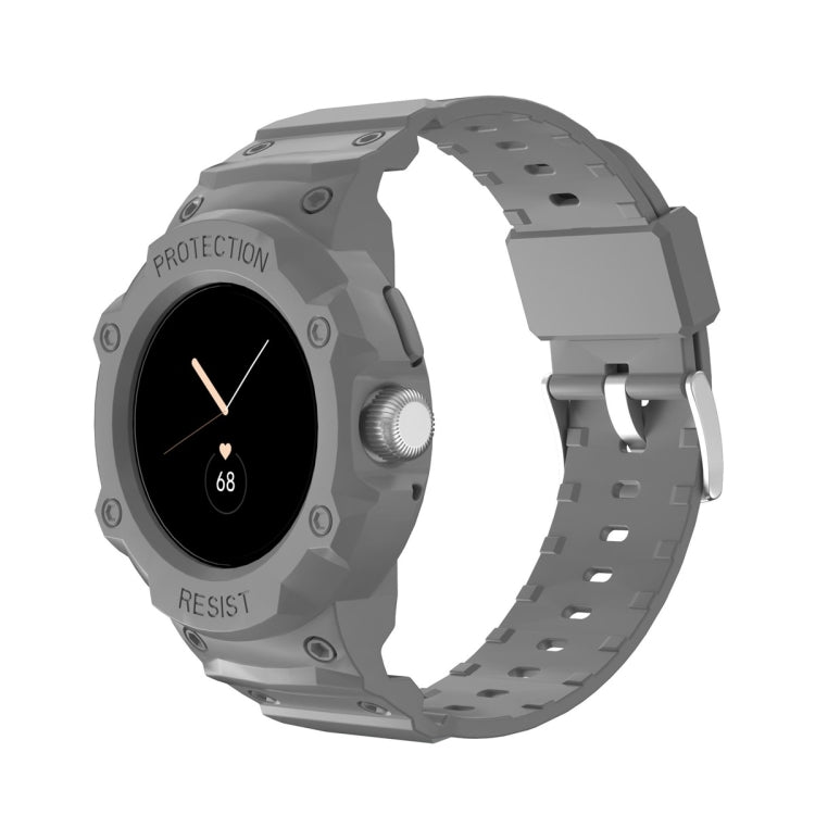 For Google Pixel Watch JUNSUNMAY Integrated TPU Adjustable Elastic Watch Band