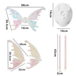 Rockwoo R01 DIY Electric Butterfly Elf Wings Toy, With Light, No Light