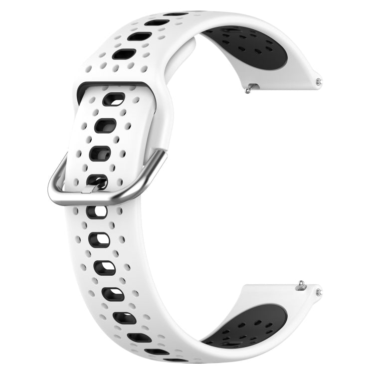 20mm Breathable Two-Color Silicone Watch Band, For Huawei Watch GT3 Pro 43mm, For Huawei Watch GT3 42mm, For Huawei Watch GT2 42mm
