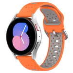 20mm Breathable Two-Color Silicone Watch Band, For Huawei Watch GT3 Pro 43mm, For Huawei Watch GT3 42mm, For Huawei Watch GT2 42mm