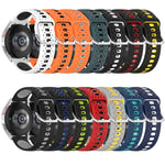 20mm Breathable Two-Color Silicone Watch Band, For Huawei Watch GT3 Pro 43mm, For Huawei Watch GT3 42mm, For Huawei Watch GT2 42mm