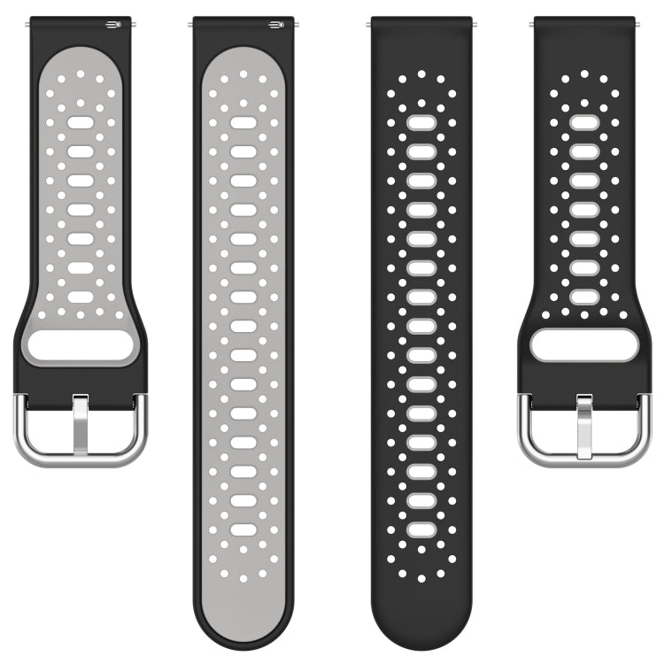 20mm Breathable Two-Color Silicone Watch Band, For Huawei Watch GT3 Pro 43mm, For Huawei Watch GT3 42mm, For Huawei Watch GT2 42mm