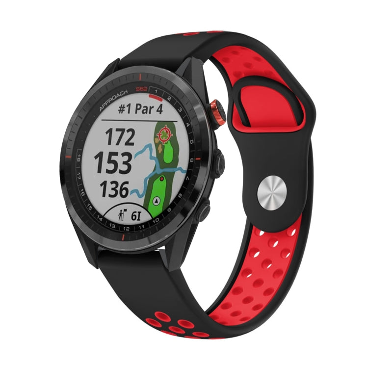 22mm Sports Breathable Silicone Watch Band, For Garmin Fenix 7 Solar, For Garmin Fenix 7 Sapphire Solar, For Garmin EPIX Gen 2, For Garmin Approach S62