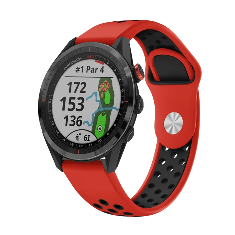 22mm Sports Breathable Silicone Watch Band, For Garmin Fenix 7 Solar, For Garmin Fenix 7 Sapphire Solar, For Garmin EPIX Gen 2, For Garmin Approach S62