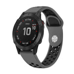 22mm Sports Breathable Silicone Watch Band, For Garmin Fenix 6 GPS, For Garmin Fenix 6 Pro GPS, For Garmin Fenix 6 Sapphire GPS, For Garmin Fenix 5