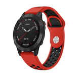 22mm Sports Breathable Silicone Watch Band, For Garmin Fenix 6 GPS, For Garmin Fenix 6 Pro GPS, For Garmin Fenix 6 Sapphire GPS, For Garmin Fenix 5