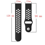 22mm Sports Breathable Silicone Watch Band, For Garmin Fenix 6 GPS, For Garmin Fenix 6 Pro GPS, For Garmin Fenix 6 Sapphire GPS, For Garmin Fenix 5