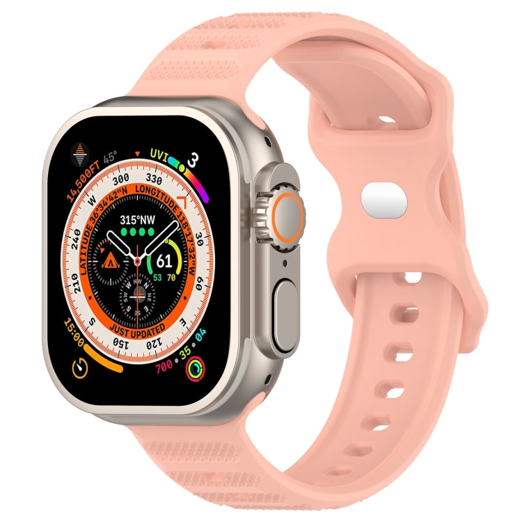 Reverse Buckle Dot Texture Silicone Watch Band, For Apple Watch SE 2022 44mm, For Apple Watch 7 41mm, For Apple Watch 7 45mm, For Apple Watch SE 40mm