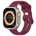 Bracelet de montre en silicone texturé à pois avec boucle inversée