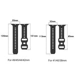 Bracelet de montre en silicone texturé à pois avec boucle inversée