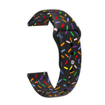 Sports Rainbow Dots Silicone Buckle Watch Band, For Samsung Galaxy Watch 4 40mm / 44mm, For Samsung Galaxy Watch 4 Classic 42mm / 46mm