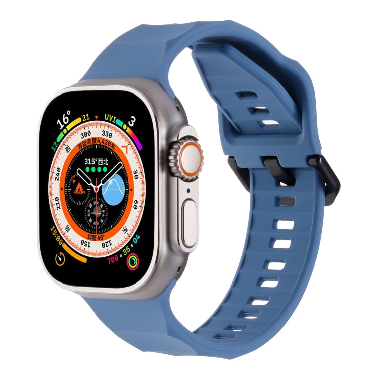 Ripple Silicone Sports Watch Band, For Apple Watch 5 44mm, For Apple Watch 4 44mm, For Apple Watch 3 42mm