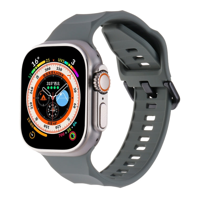 Ripple Silicone Sports Watch Band, For Apple Watch 5 44mm, For Apple Watch 4 44mm, For Apple Watch 3 42mm