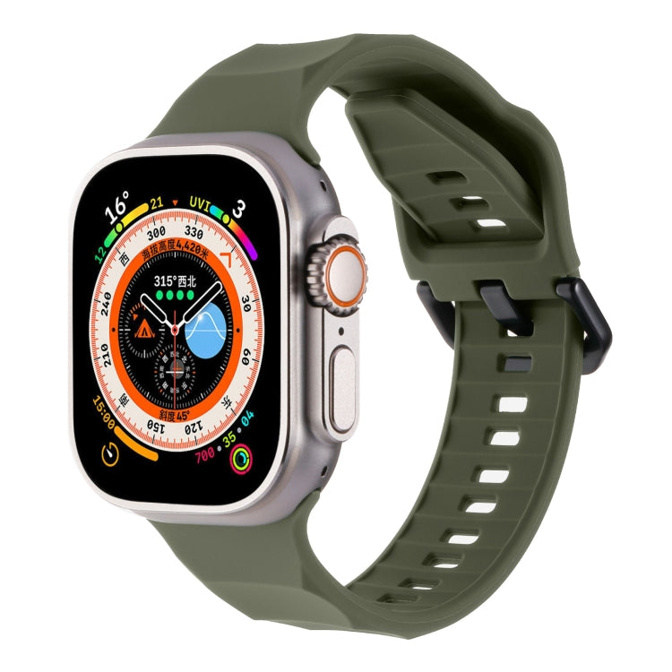 Ripple Silicone Sports Watch Band, For Apple Watch 5 44mm, For Apple Watch 4 44mm, For Apple Watch 3 42mm