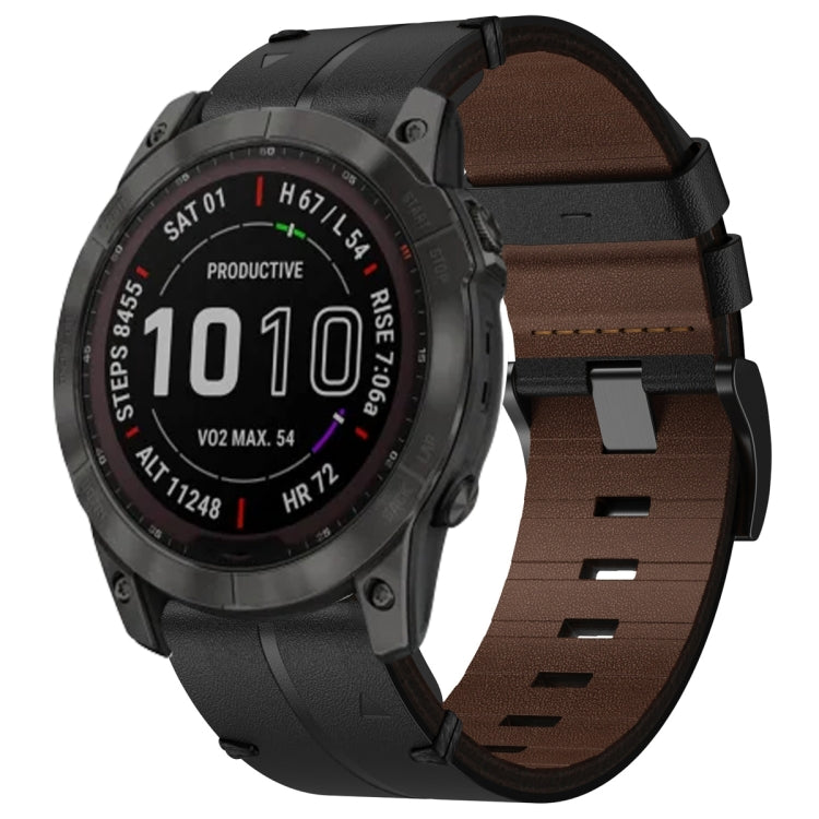 Leather Textured 22mm Watch Band, For Garmin Fenix E 47mm, For Garmin Fenix 8 MIP 47mm, For Garmin Fenix 8 AMOLED 47mm, For Garmin Fenix 7 Pro 47mm, For Garmin Epix Pro 47mm, For Garmin MARQ Athlete Gen 2, For Garmin MARQ Commander                     ...