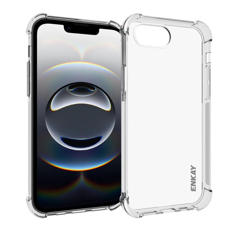 غطاء هاتف شفاف مقاوم للصدمات من TPU من ENKAY Hat-Prince، لهواتف iPhone 17e / 16e، iPhone 17 Pro Max، iPhone 17 Pro، iPhone 17، iPhone Air، iPhone 16 Pro Max، لحزمة بطارية MagSafe، iPhone 16 Pro، iPhone 16 Plus، iPhone 16