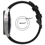 Silicone Leather Black Buckle Watch Band, For Samsung Galaxy Watch 6 Classic, For Samsung Galaxy Watch 6