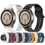 Grooved Color Buckle Silicone Watch Band, For Samsung Galaxy Watch 6 / 6 Classic