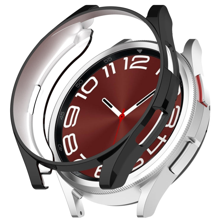 Electroplated TPU Half Pack Hollow Watch Protective Case, For Samsung Galaxy Watch6 Classic 47mm, For Samsung Galaxy Watch6 Classic 43mm