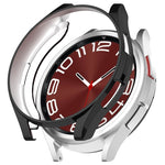 Electroplated TPU Half Pack Hollow Watch Protective Case, For Samsung Galaxy Watch6 Classic 47mm, For Samsung Galaxy Watch6 Classic 43mm