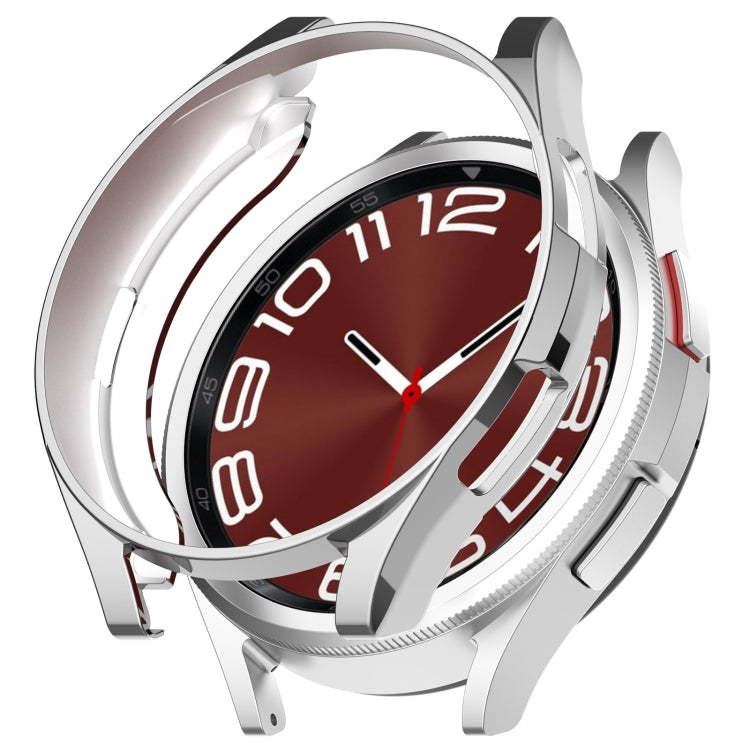 Electroplated TPU Half Pack Hollow Watch Protective Case, For Samsung Galaxy Watch6 Classic 47mm, For Samsung Galaxy Watch6 Classic 43mm