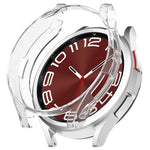 Electroplated TPU Half Pack Hollow Watch Protective Case, For Samsung Galaxy Watch6 Classic 47mm, For Samsung Galaxy Watch6 Classic 43mm