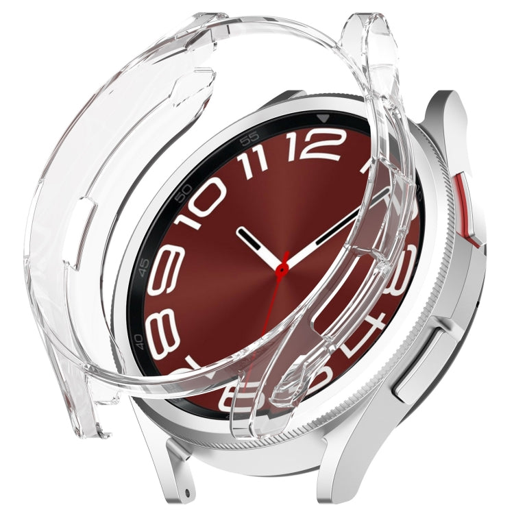 Electroplated TPU Half Pack Hollow Watch Protective Case, For Samsung Galaxy Watch6 Classic 47mm, For Samsung Galaxy Watch6 Classic 43mm