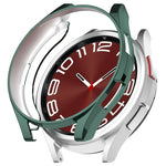 Electroplated TPU Half Pack Hollow Watch Protective Case, For Samsung Galaxy Watch6 Classic 47mm, For Samsung Galaxy Watch6 Classic 43mm